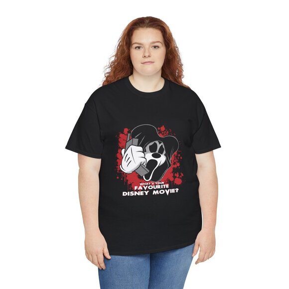 Unisex Mickey Ghostface Goth Horror Disney Halloween T-Shirt Plus Size 2XL 3XL - Picture 5 of 11